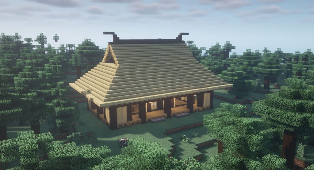 Minecraft 木だけで作れる和風の家の作り方 簡単に作れる設計図 マイクラ建築家 Den Creation