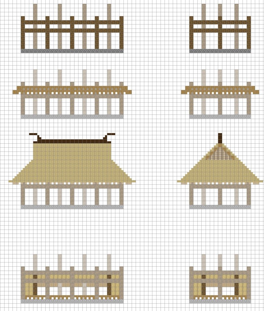 入り母屋和風建築設計図_japanese_house_blueprint