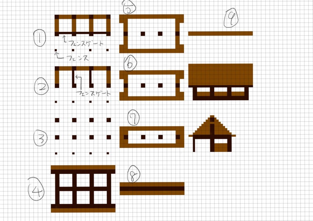 和風の馬小屋の設計図